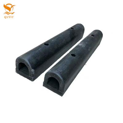 China Boat QIYU Brand D Type Rubber Fender For Dock Fenders for sale