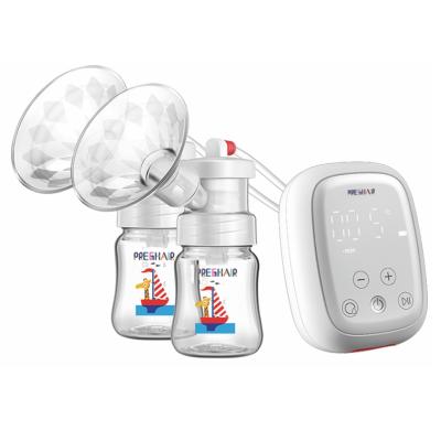 China BPA Free Electric Breast Pump Dual Silent Suction Breastfeeding Big Suction with Touch Screen LED Display and USB Bilateral Breastpump for sale