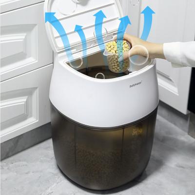 China Household Kitchen Appliances Smart Electric Vacuum Rice Box 25kg Automatic Vacuum Rice Storage for sale