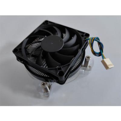 China Circular Computer Case Sunflower Radiator With Square Fan 78x78mm Screw Pitch And CNC Rotation And Grease for sale