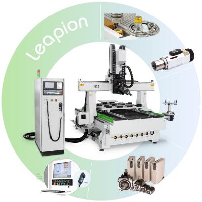 China Garment Shops New Leapion Wood CNC Router Machine 1325 Engraver Milling 4 Axis CNC Router Machine for sale