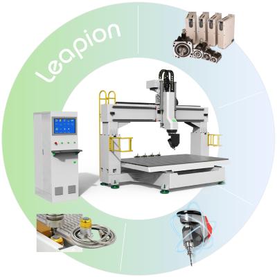 China Wood Acrylic PVC Engraving Cutting 5 Axis MDF Wood Acrylic Soft PVC 3d Metal Cnc Router Engraver Woodworking Machine for sale