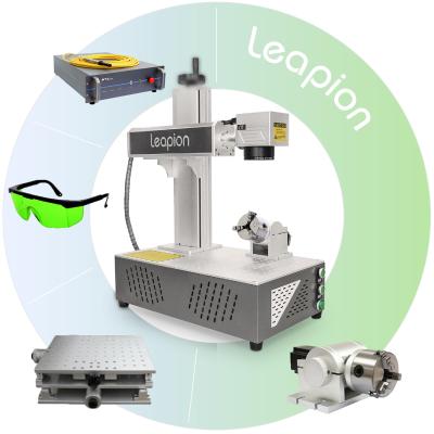 China Laser marking Leapion cheapest price 20w portable small fiber laser metal marking machine for sale for sale