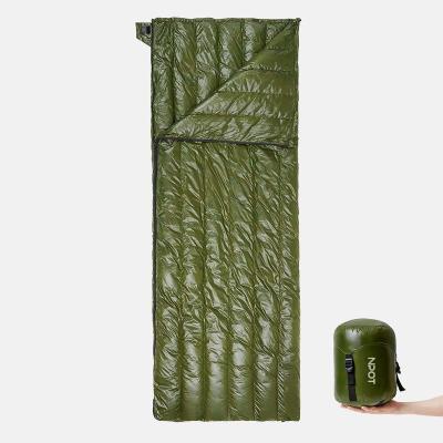 China Envelope Type NPOT Camping Ultra Light Goose Down Sleeping Bag For Adults Winter Travel Hiking 0 Degree Single Person Sleeping Bag for sale