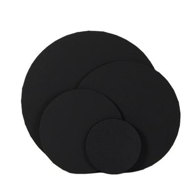 China Oil Painting & Round Acrylic Canvas Painting Panels, Pre-stretched Blank Painting Canvas Panels, Circle Art Canvas Panels Black for Oil, Acrylic, Gouache for sale