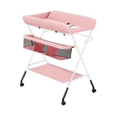 China Modern Portable Foldable Multi-Function Portable Newborn Bed Diaper Baby Touch Massage Table Baby Care Table Diaper Changing Table for sale