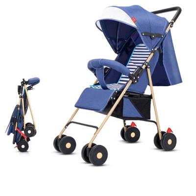 China 0-3 Years Old 2021 Baby Stroller High Quality Pram Super Light Can Be Portable Strollerq Foldable Baby Stroller Child Carriage for sale