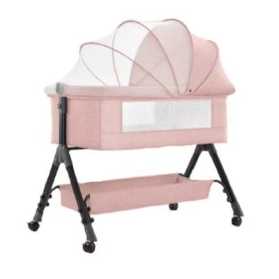 China Modern Simplicity Newborn BB Hutches Multi Functional Splicing Foldable Baby Diaper 0-2 Years Crib Diaper Table for sale