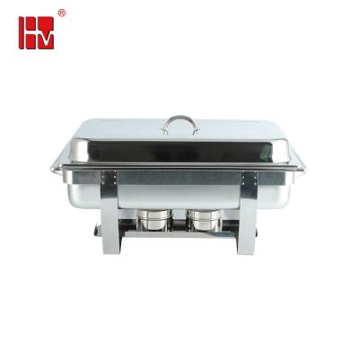 China Food Warmer Buffet Heater Tray Chafing Dish With Lid Catering Food Pan Water Pan for sale