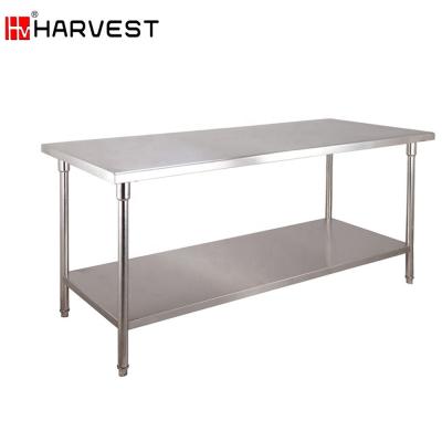 China Hotel Supplier Kitchen Equipment Stainless Steel Easily Cleaned Work Table for sale