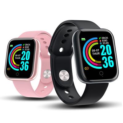 China SEND Hot Selling APP Message Notice Language Market Watch Blood Pressure Heart Rate Monitor Y68 D20 Multi-Language Smart Watch D20s for sale