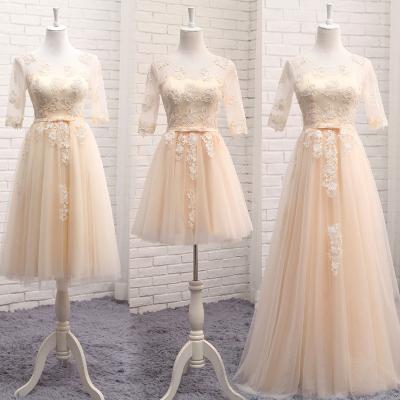 China New Anti-Static Prom Dresses Elegant Middle Wedding Women Group Bridesmaid Dresses Sister Long Evening Dresses for sale