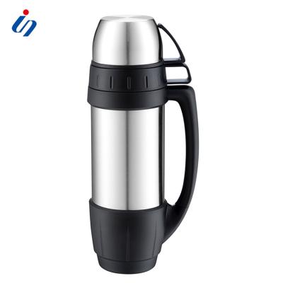 China 2019 Viable Best Selling Vacuum Insulated Stainless Steel Coffee Travel Mug With 2 Exchange Thermos Bottle With Two Mugs for sale