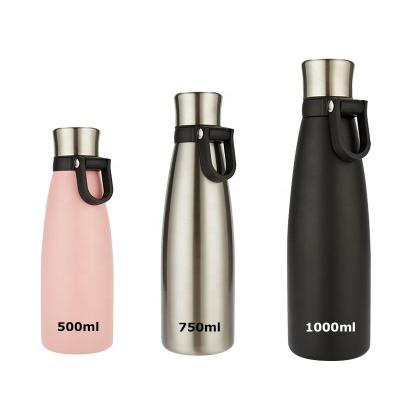 China Outdoor Sports Viable Portable Thermal Water Bottle 500ML Leak Proof Vacuum Metal Stainless Steel Water Bottles for sale