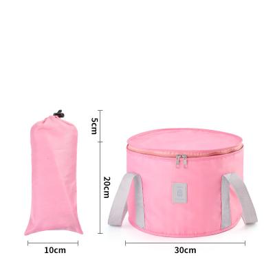 China Environmental Friendly Spa Adult Home Bath Equip Inflatable Air And Ice Ring Collapsible Ice Bucket Cooler for sale