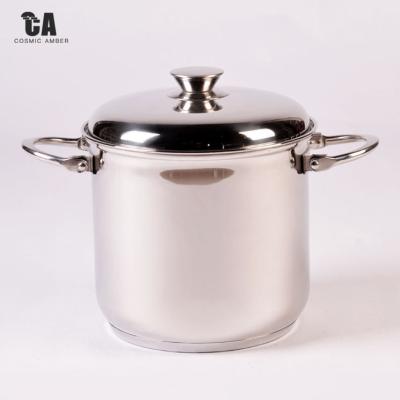 China Sustainable Cooking Pot Casserole Cookware With Glass Metal OEM Aluminum Box Packing Inner Tempered Stove for sale