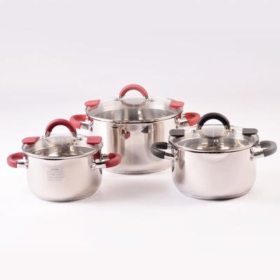 China Sustainable Cooking Stainless Steel Pots Cookware Set Outdoor Ukw Stainless Steel Kitchen Body Metal China Stove for sale