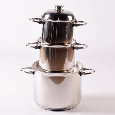 China Customized Viable Stock Cookware Glass Stainless Steel Box Logo Packing Stove Color Double Pot for sale