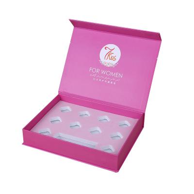 China Recyclable Box Packaging Ledger Shaped Cosmetic Flat Pack Gift Boxes Magnetic Skin Care Packaging Boxes for sale