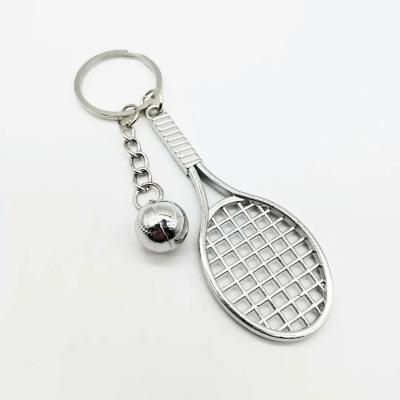 China Wholesale Custom Keychains Logo Key Chain Stainless Steel Tennis Metal Iron Key Chain for sale