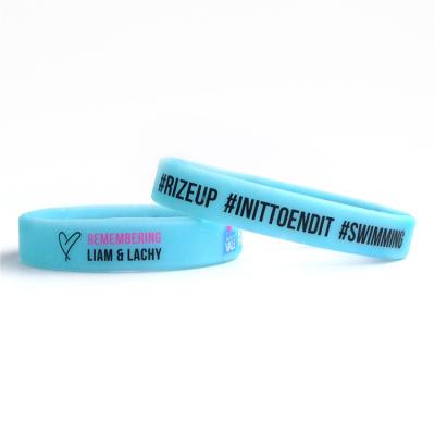 China Europe Customized China Color Silicone Rubber Wristband for sale