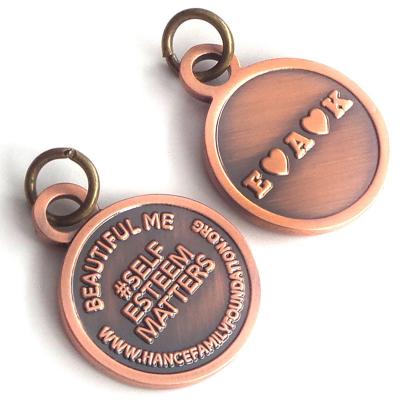 China Europe Factory Wholesale Logo Engraved Custom Small Metal Tags For Jewelry for sale