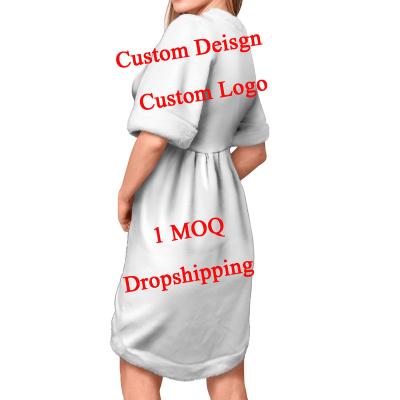 China Christmas 2022 Breathable Xmas Decoraciones Full All Over Print Custom Design Blank Seamless Shorts Made Of Boutique Dresses For Elegant Woman for sale