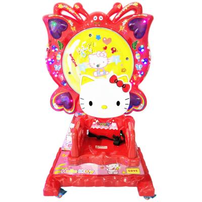 China Plastic Kids Coin Operated Swing Wheel Ferris Cat KT Plug Indoor Amusement Equipment for sale