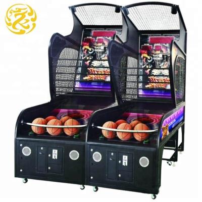 China Portable Hardware Electric Lottery Coin Pusher Basketball Shooting Electronic Game Machine for sale