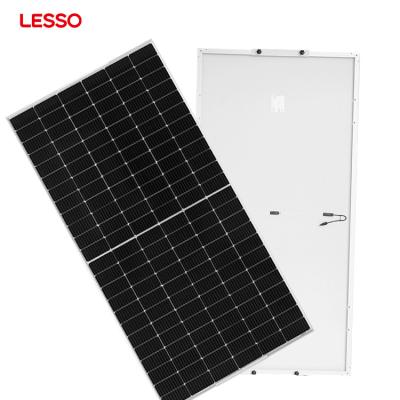 China Power System 545W 48V 182 Various Power System MBB Solar Panel Cleaning Brush Biiacial 600w Solar Panel for sale