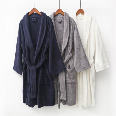 China Wholesale Breathable Premium 100% White Bathrobe Luxury Hotel Cotton Robe Long Robe Toweling Towel for sale