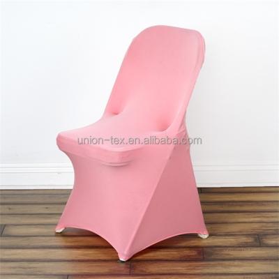 China Simple Premium Wedding Spandex Folding Chair Cover Lycra Stretch Chair Cover For Wedding Party Banquet Decoration for sale