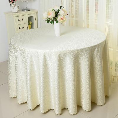 China Hot Selling Jacquard Custom Luxury Wedding Tablecloth Washable for sale