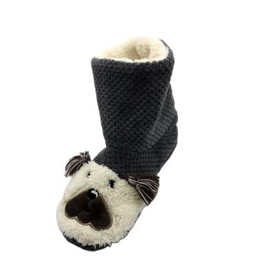 China Winter Sale Ladies Dog Plush Indoor Warm Indoor Slipper Boots Fluffy Slippers for sale