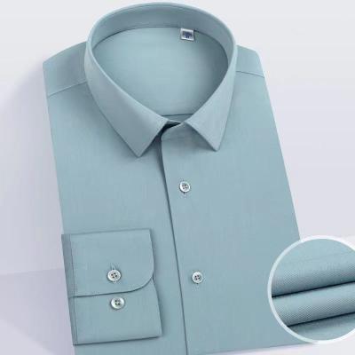 China High Quality Custom Made Business Casual Dress Men's Classic Anti-pilling Shirt OEM ODM Long Sleeve Shirts for sale