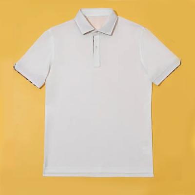 China Anti-wrinkle OEM Stand Up Collar 85%cotton Short Sleeve Mens Polo Shirts For Daily Use for sale