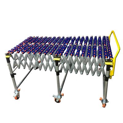 Chine Wholesale Manual Laifu Telescopic Unpowered Wheel Factory Conveyor Telescopic Packaging Conveyor For Loading And Unloading Goods à vendre