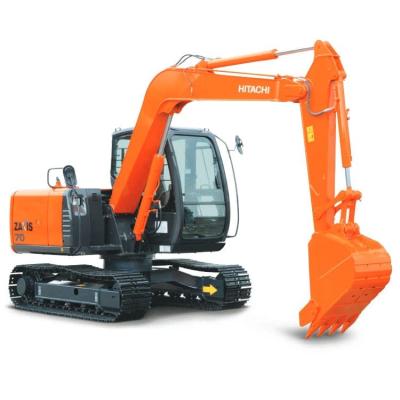 China Gebrauchtes Hitachi ZX70 Bagger 20T Betriebsgewicht 1M Eimer Kapazität Rot Farbe Yanmar Motor 3200 Stunden zu verkaufen