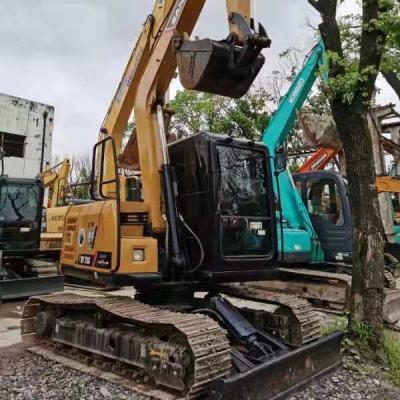 China Yellow Sany SY75C Mini Crawler Excavator 3ton Isuzu Engine 0.16-0.38m Bucket Capacity for sale