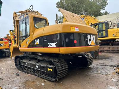 China Amarelo CAT 20 toneladas Caterpillar CAT320C injeção Excavadora com 1.8 balde Capacidade 103KW Potência do motor à venda