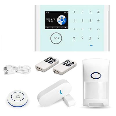 China Tuya Smart Home Alarm System Tuya WiFi GSM Anti Theft Radio Home Security Alarm Panel WiFi GSM Kit WiFi Control High Quality for sale