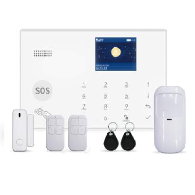 China Complete Smart Home Set Tuya WiFi+4G Alarm System Home Security Fire Alarm System Wireless Hub with Door and PIR Sensor for sale