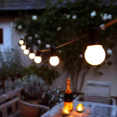 China G50 LED String Light Festoon Milk White Shatterproof Lights Outdoor Decoration for Garden Wedding Party for sale