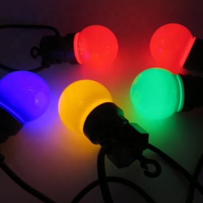 China Garden RGB Color Changing Patio Decorative Light Unbreakable String LED 8 Flash Modes Scallop Lighting for sale