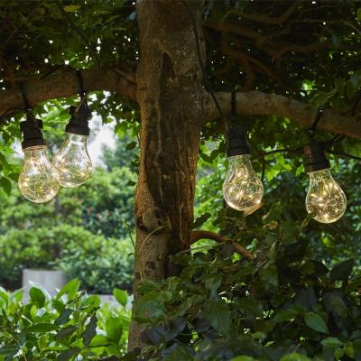 China Low Voltage Copper A60 Energy Saving Bulb LED String Light Outdoor LED String Lights for Patio Bistros Christmas Decorative for sale