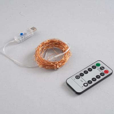 China DIY Christmas Decoration USB Power Outdoor LED String Lights Copper Wire Led Holiday String Lights for sale