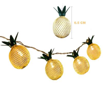 China Waterproof Wedding 3M 20LEDs Pineapple Tinsel Balcony Tinsel Iron LED String Lights Bedroom Decoration LED String Light for sale