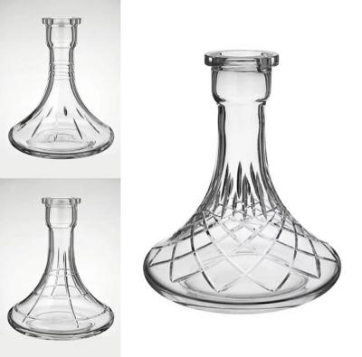 China Handmade Custom Craft Hookah Stainless Steel Hookah Vase Glass Water Bottle for sale