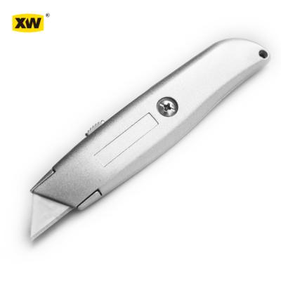 China Screw Release Aluminum Alloy Handle SK5 Blade Retractable Quality Serving Knife for sale