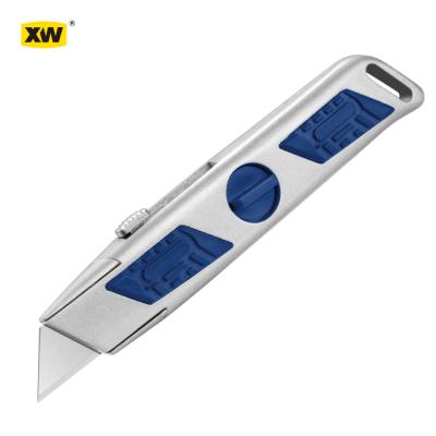 China Open Retractable Zinc Alloy Low Price Box Opener Swivel Blade Utility Pocket Knife for sale